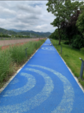 彩色陶瓷防滑路面 彩色陶瓷防滑路面